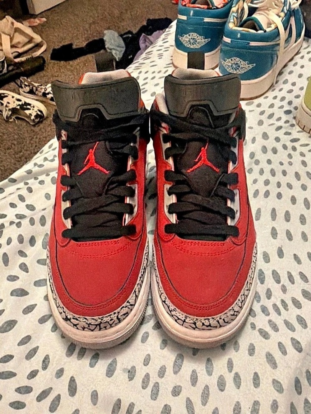Jordan Air Jordan Spizike "Varsity Red" Red & Black Sneakers worn once amazing c